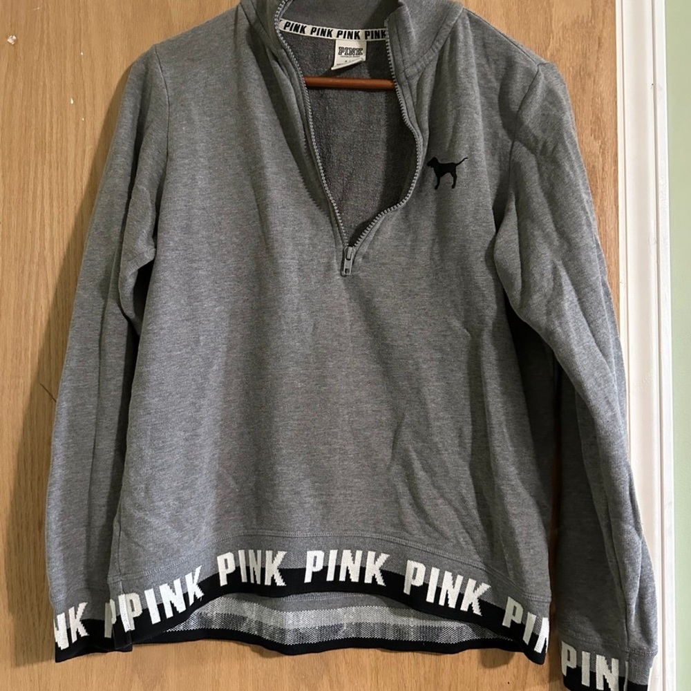 Victoria's Secret Gray Zip Up Sweater